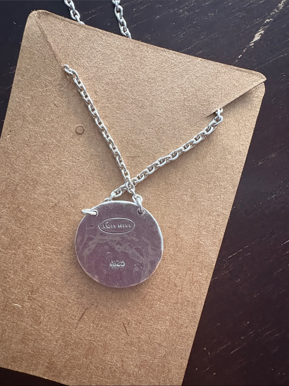 Lois Hill Butterfly Pendant Necklace sterling silver - Picture 2 of 4